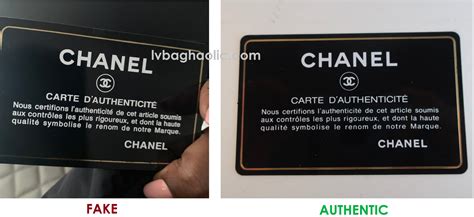 certificado de autenticidad chanel|Chanel authenticity card real or false.